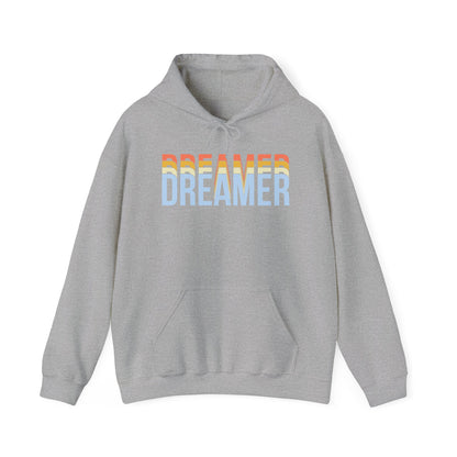 Motivational Unisex Hooded Sweatshirt - Dreamer Echoes Design