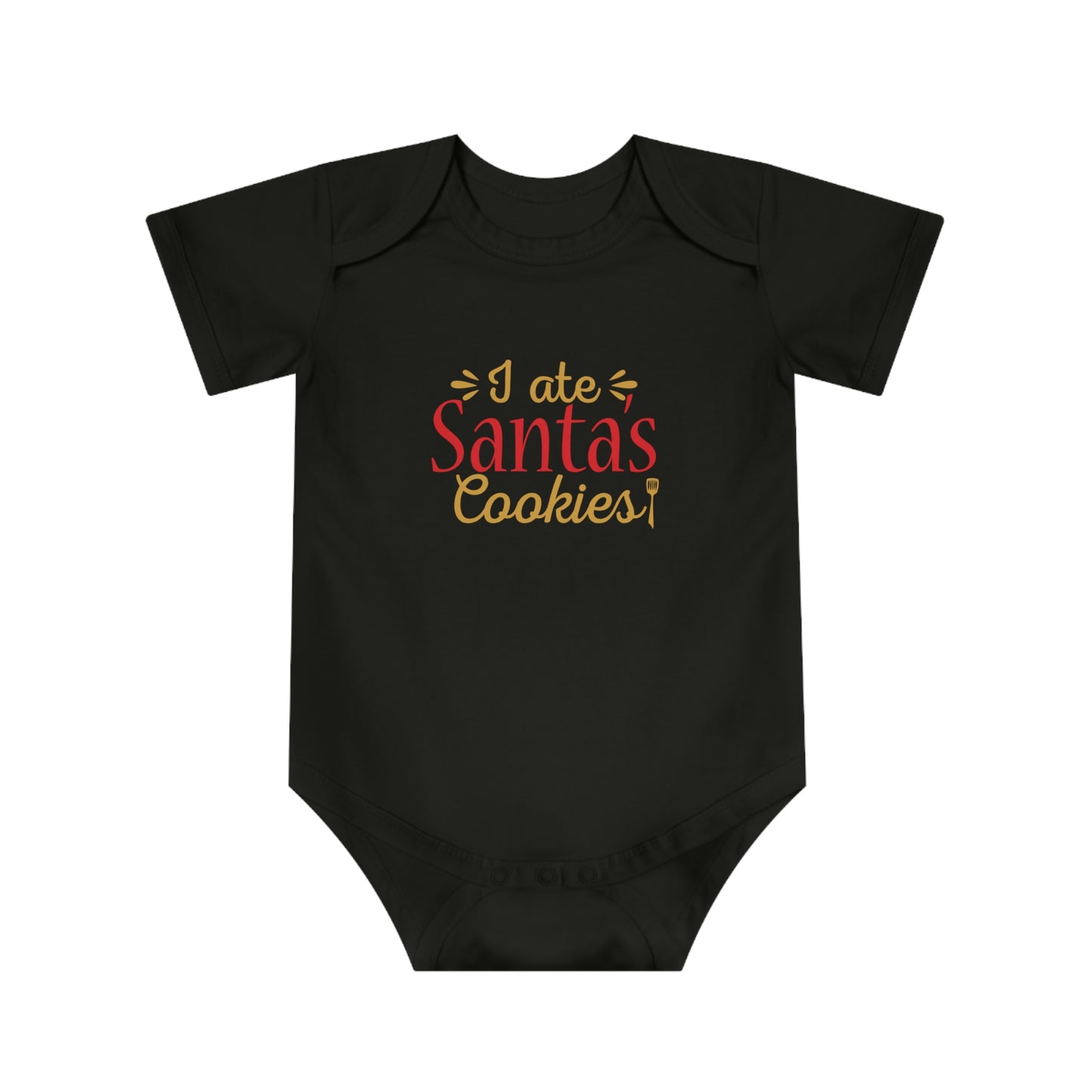 Christmas Baby Bodysuit - I Ate Santa's Cookies Design