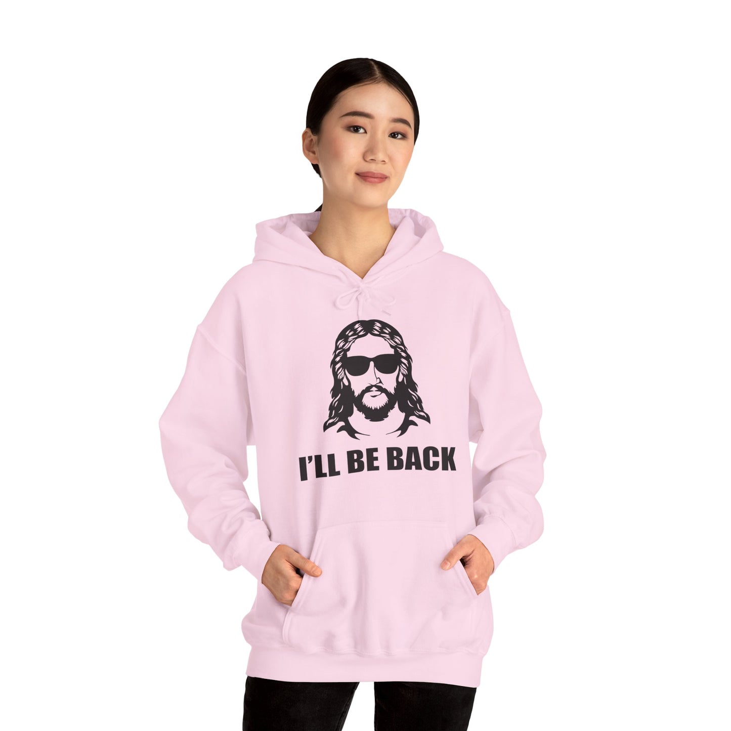 Christian Unisex Hooded Sweatshirt - I'll Be Back Design