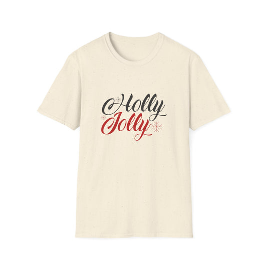 Christmas Unisex T-Shirt - Holly Jolly Design