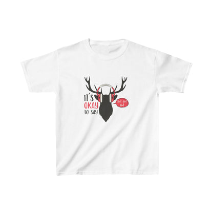 Christmas Unisex Kids T-Shirt - It's Okay To Say Ho Ho Ho Design