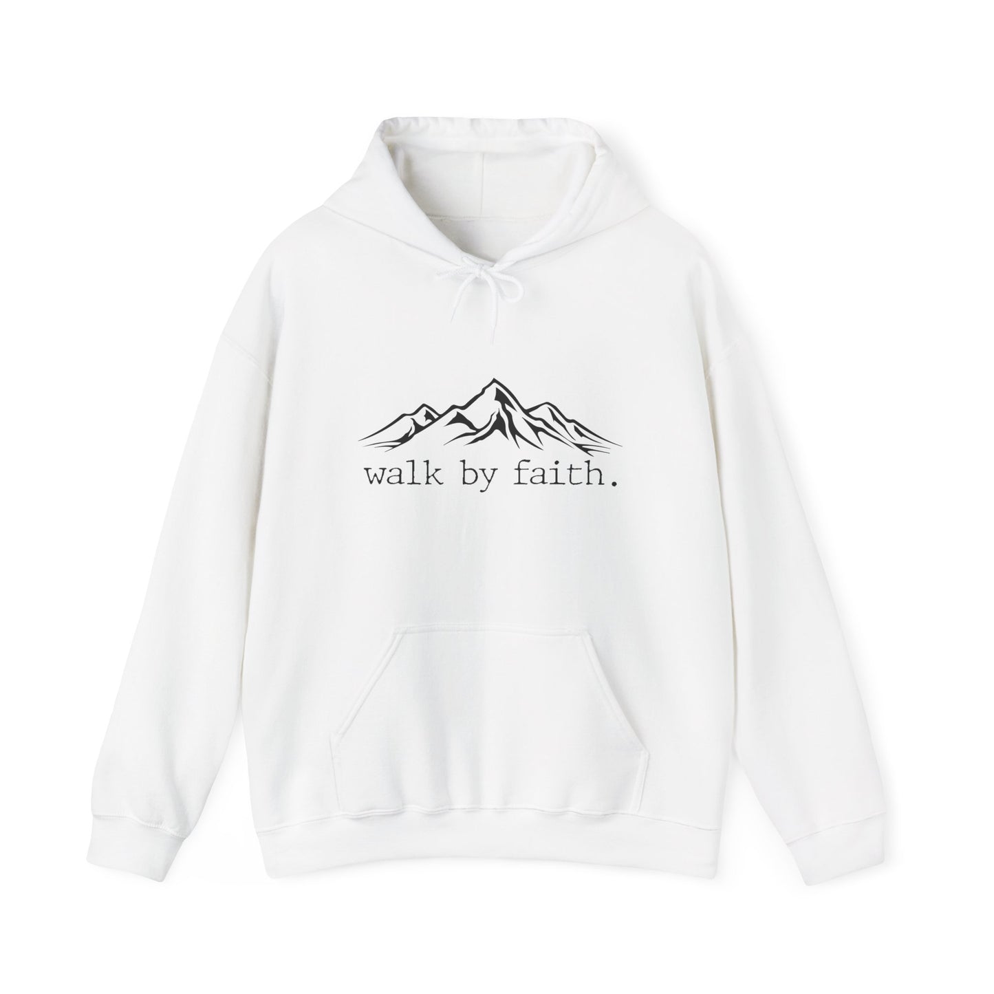 Christian Unisex Hooded Sweatshirt - Walk By Faith Design