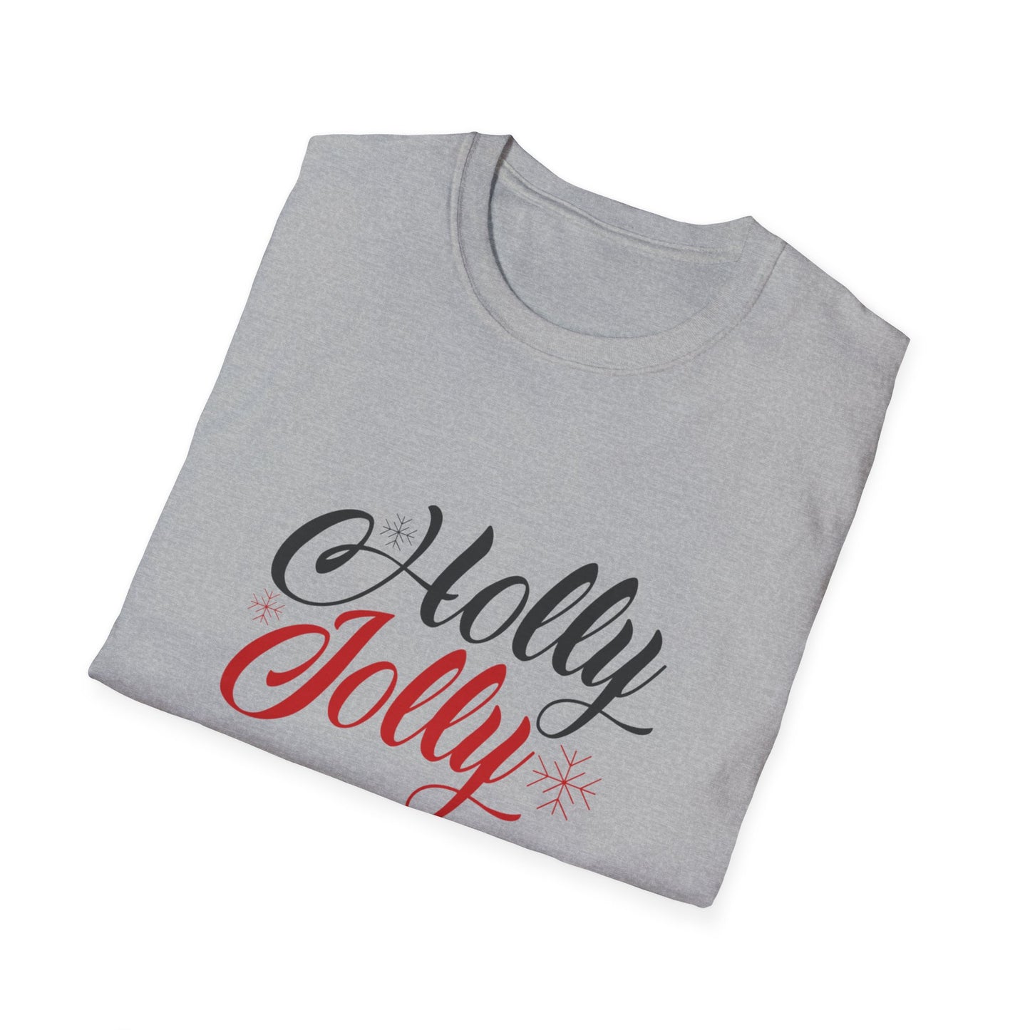 Christmas Unisex T-Shirt - Holly Jolly Design