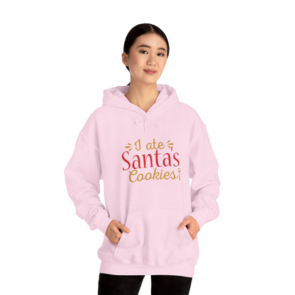 Christmas Unisex Hooded Sweatshirt - I Ate Santa's Cookies Design