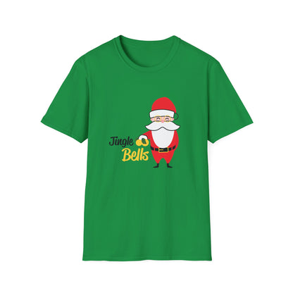 Christmas Unisex T-Shirt - Jingle Bells Santa Design