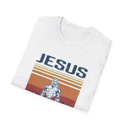 Christian Unisex T-Shirt - Jesus The Ultimate Deadlifter Design