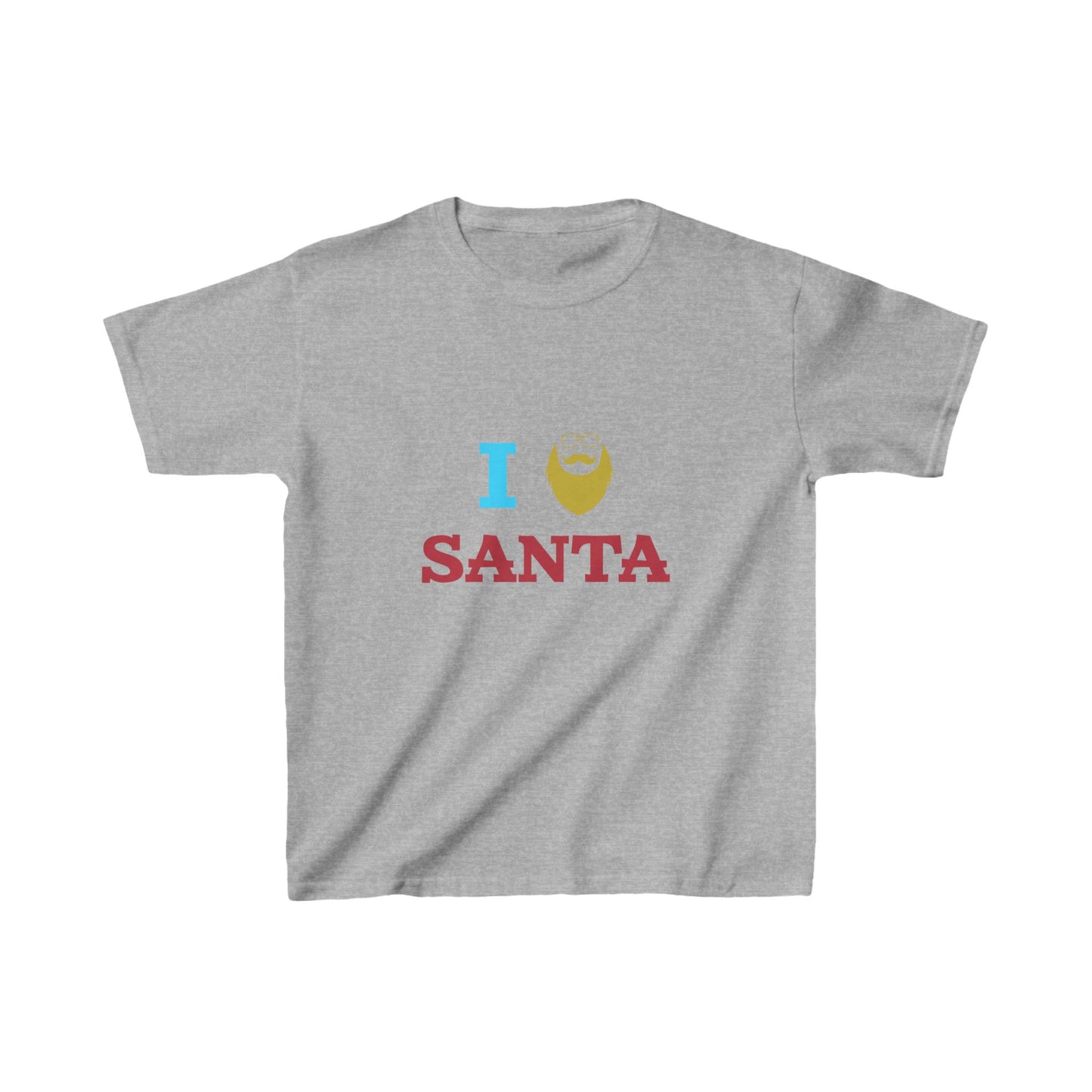 Christmas Unisex Kids T-Shirt - I Love Santa Design