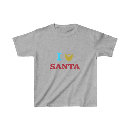 Christmas Unisex Kids T-Shirt - I Love Santa Design