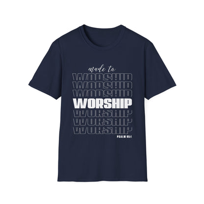 Christian Unisex T-Shirt - Made To Worship Design