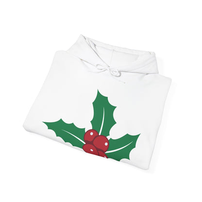 Christmas Unisex Hooded Sweatshirt - Mistletoe Design