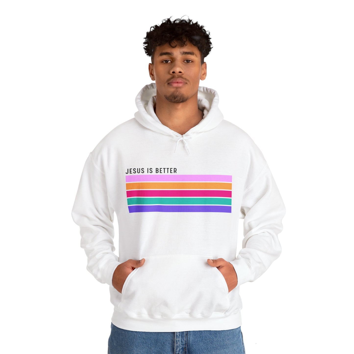 Christian Unisex Hooded Sweatshirt - Jesus Is Better Always Design