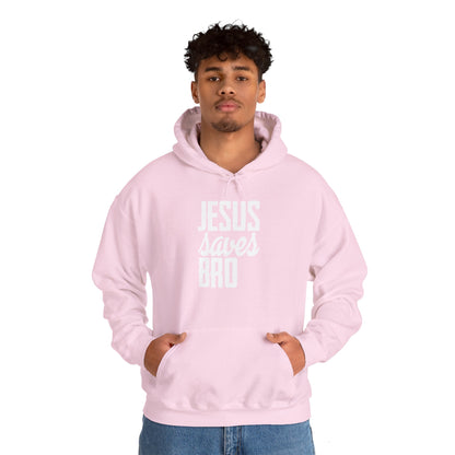 Christian Unisex Hooded Sweatshirt - Jesus Saves Bro Design