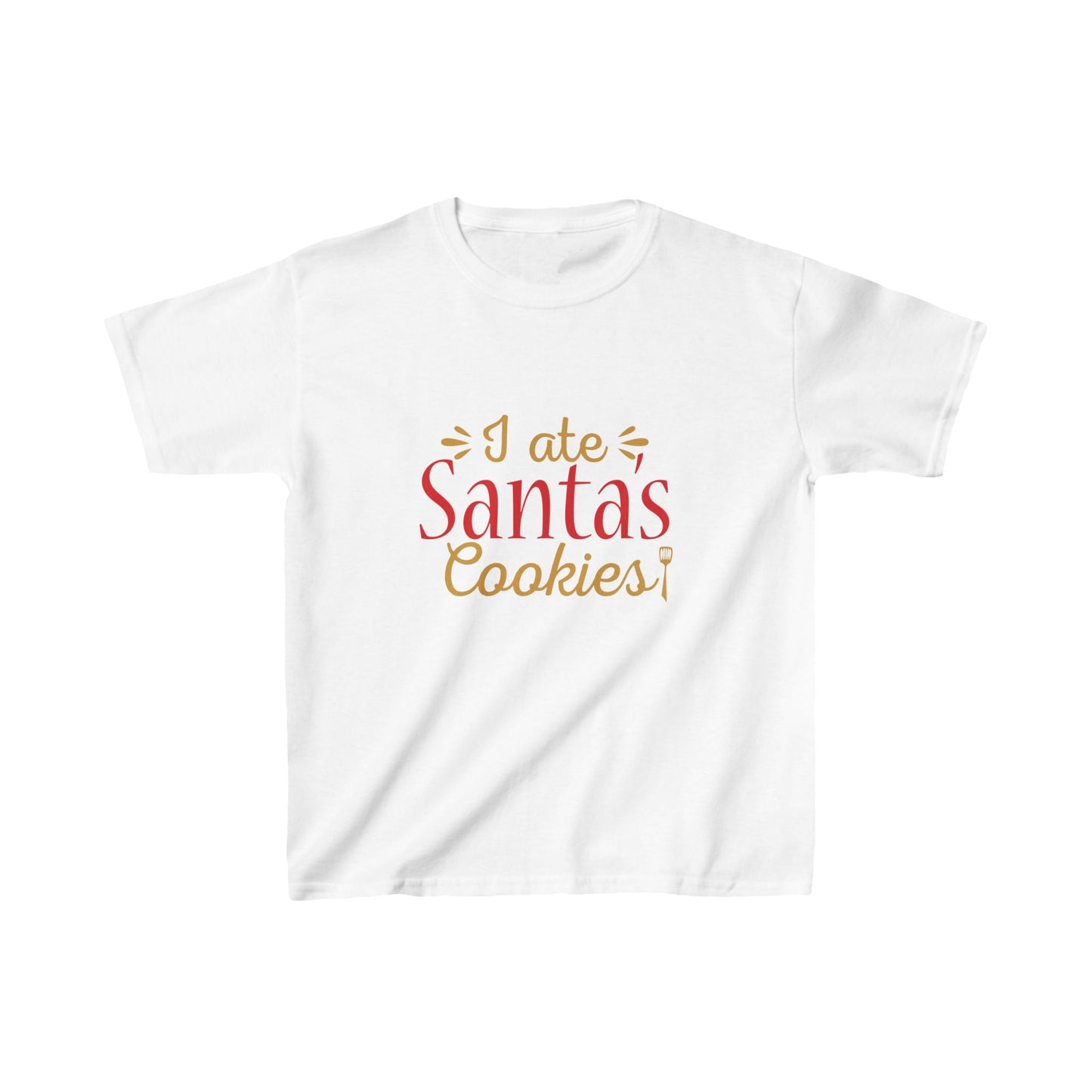 Christmas Unisex Kids T-Shirt - I Ate Santa's Cookies Design