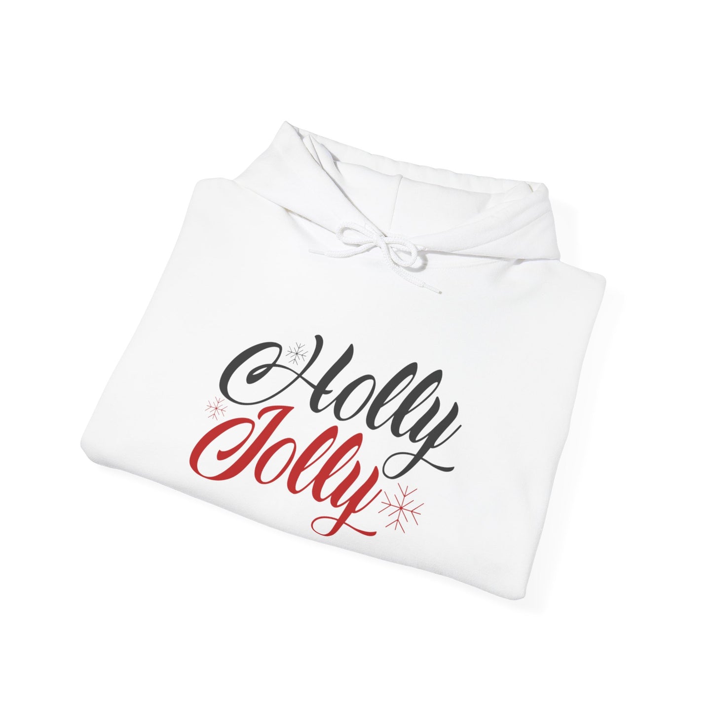 Christmas Unisex Hooded Sweatshirt - Holly Jolly Design