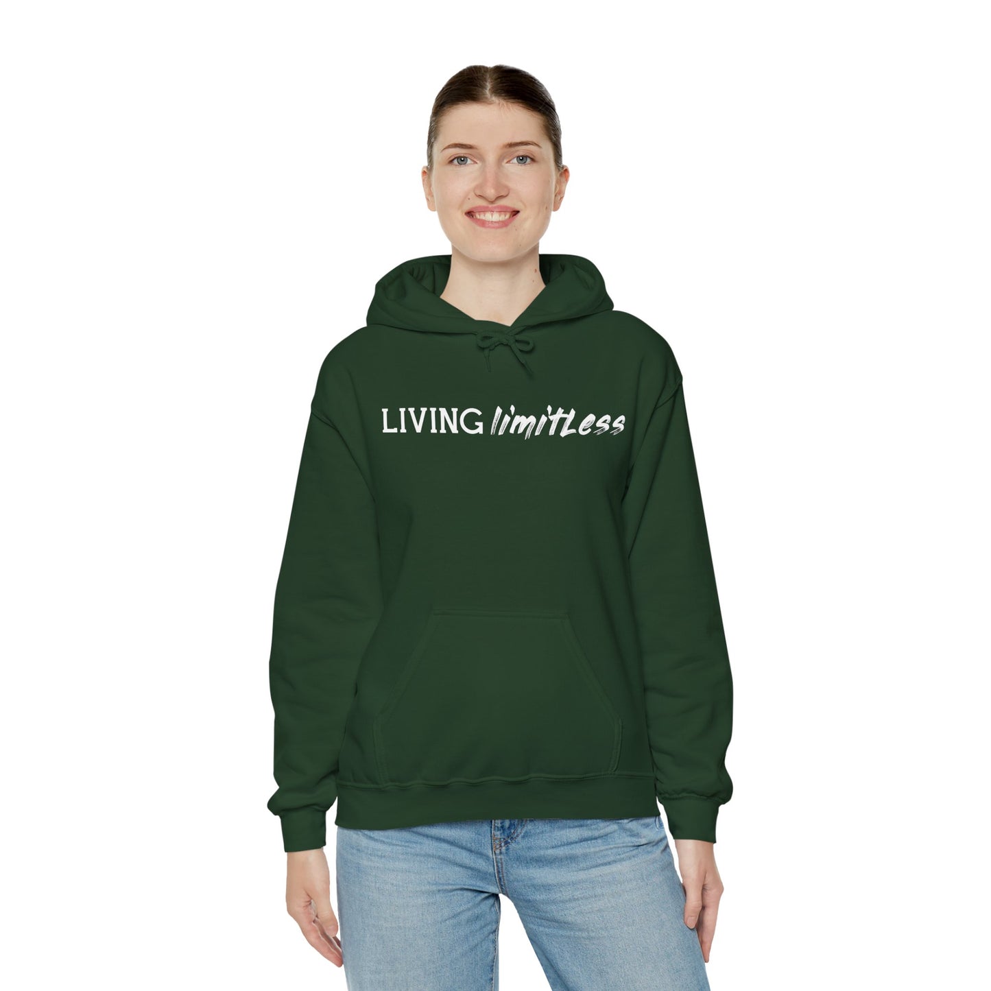 Motivational Unisex Hooded Sweatshirt - Living Limitless Design