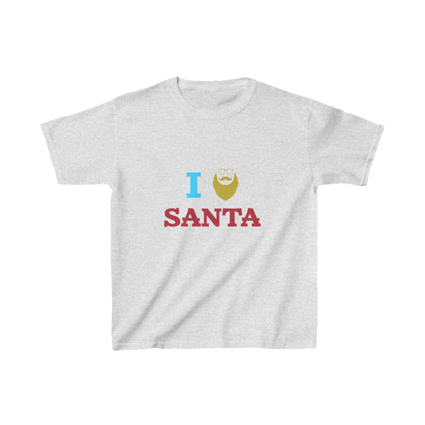 Christmas Unisex Kids T-Shirt - I Love Santa Design