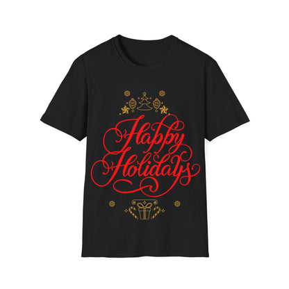 Christmas Unisex T-Shirt - Happy Holidays Design