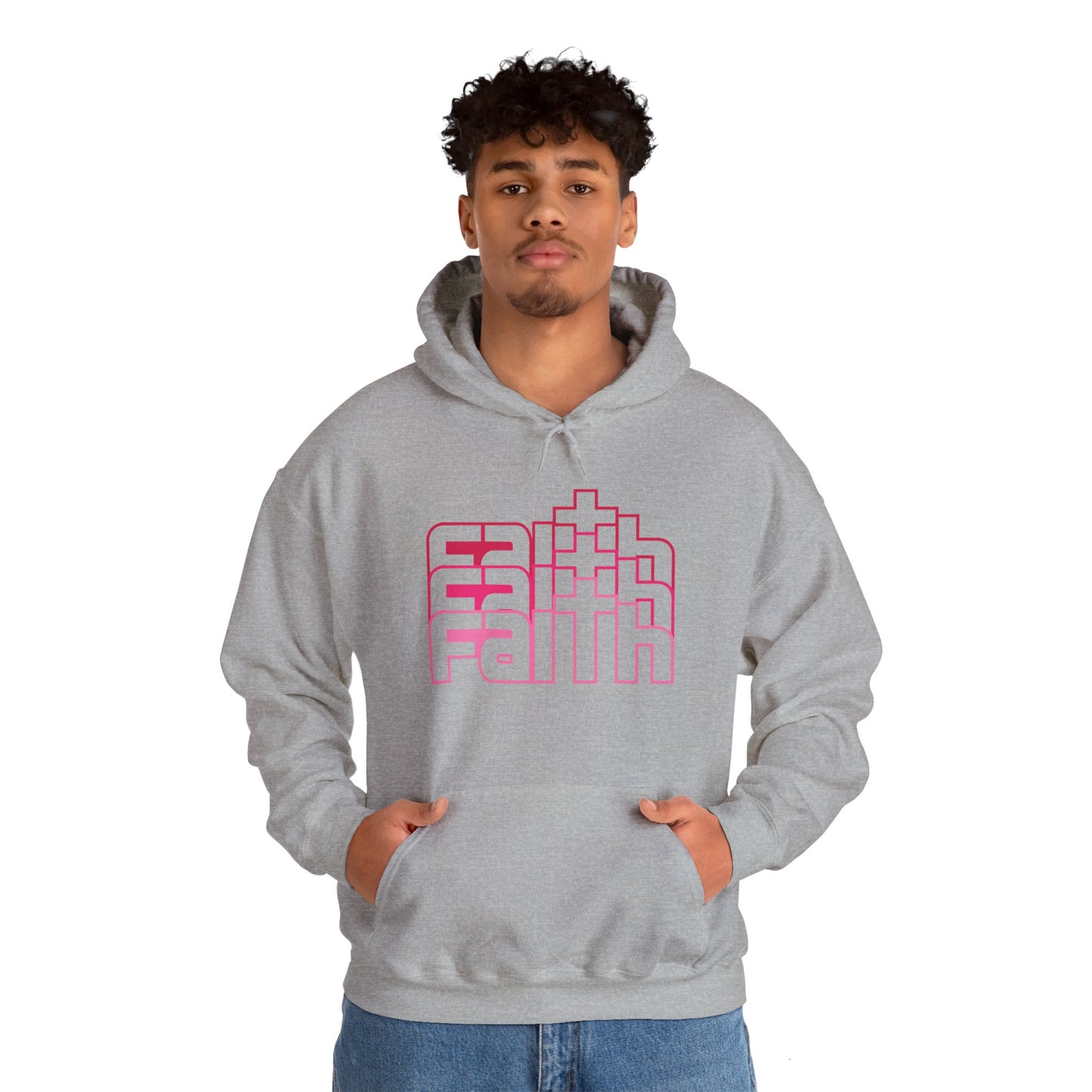 Christian Unisex Hooded Sweatshirt - Faith Echoes Design