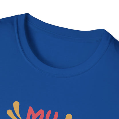 Mother's Day Unisex T-Shirt - My Mom Is My Hero Design