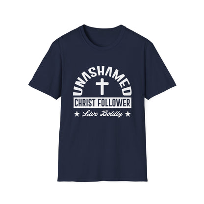 Christian Unisex T-Shirt - Unashamed Christ Follower Design