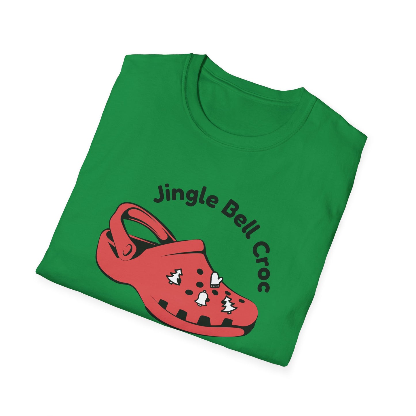 Christmas Unisex T-Shirt - Jingle Bell Croc Design