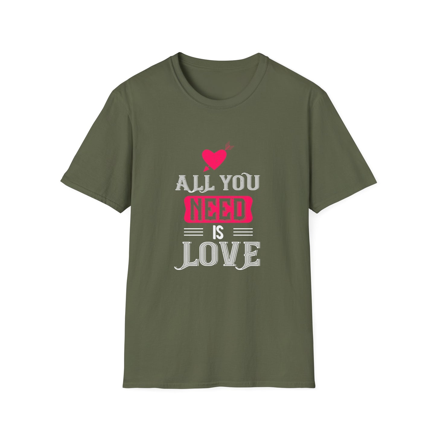 Valentine's Day Unisex T-Shirt - All You Need Is Love Design