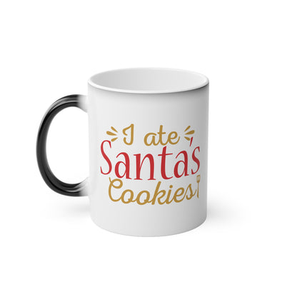 Christmas Color Changing Mug - I Ate Santa's Cookies Design