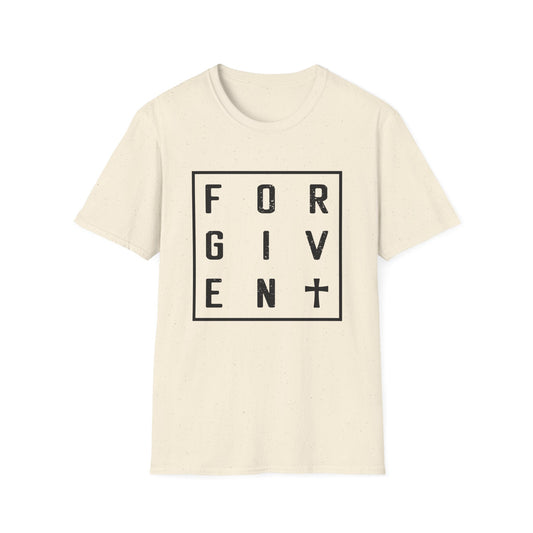 Christian Unisex T-Shirt - Forgiven Cross Design