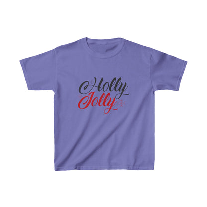 Christmas Unisex Kids T-Shirt - Holly Jolly Design