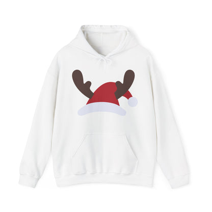 Christmas Unisex Hooded Sweatshirt - Santa's Hat Design