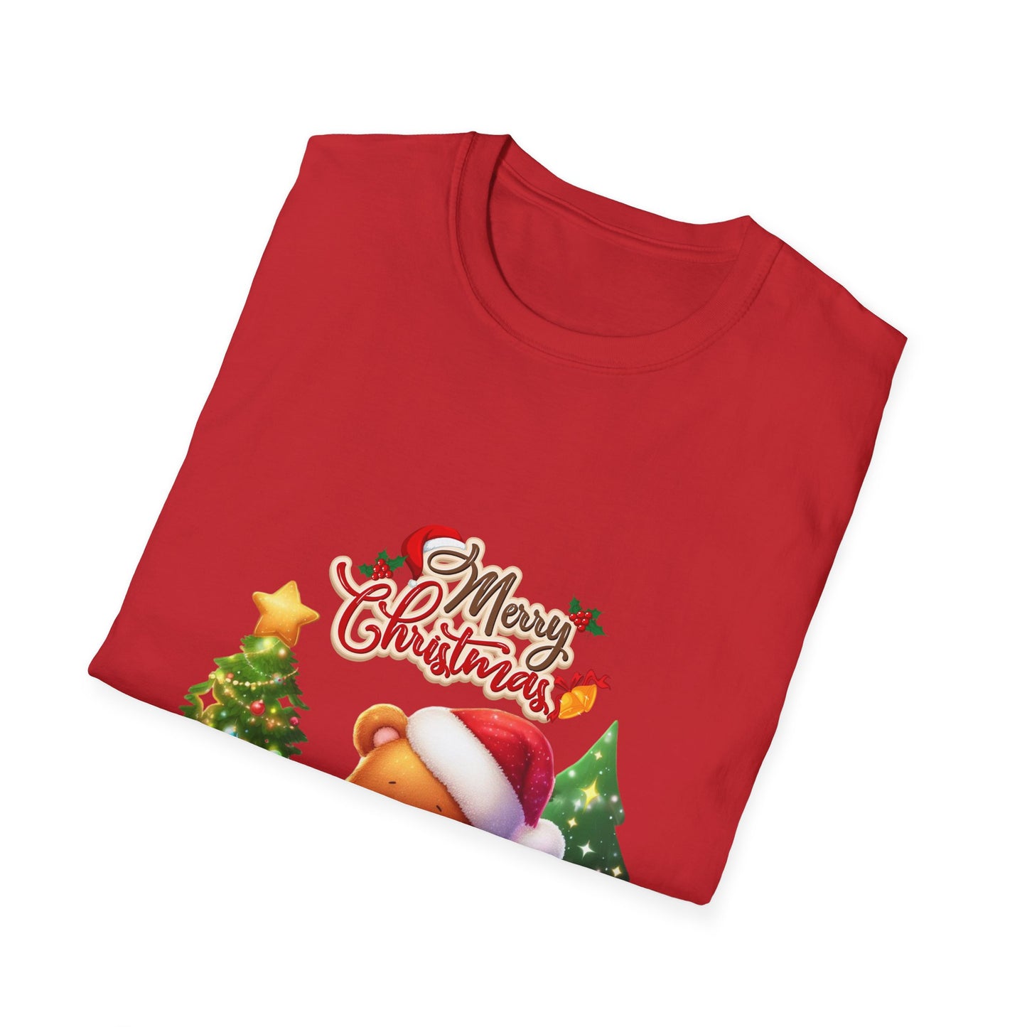 Christmas Unisex T-Shirt - Teddy Bear Design