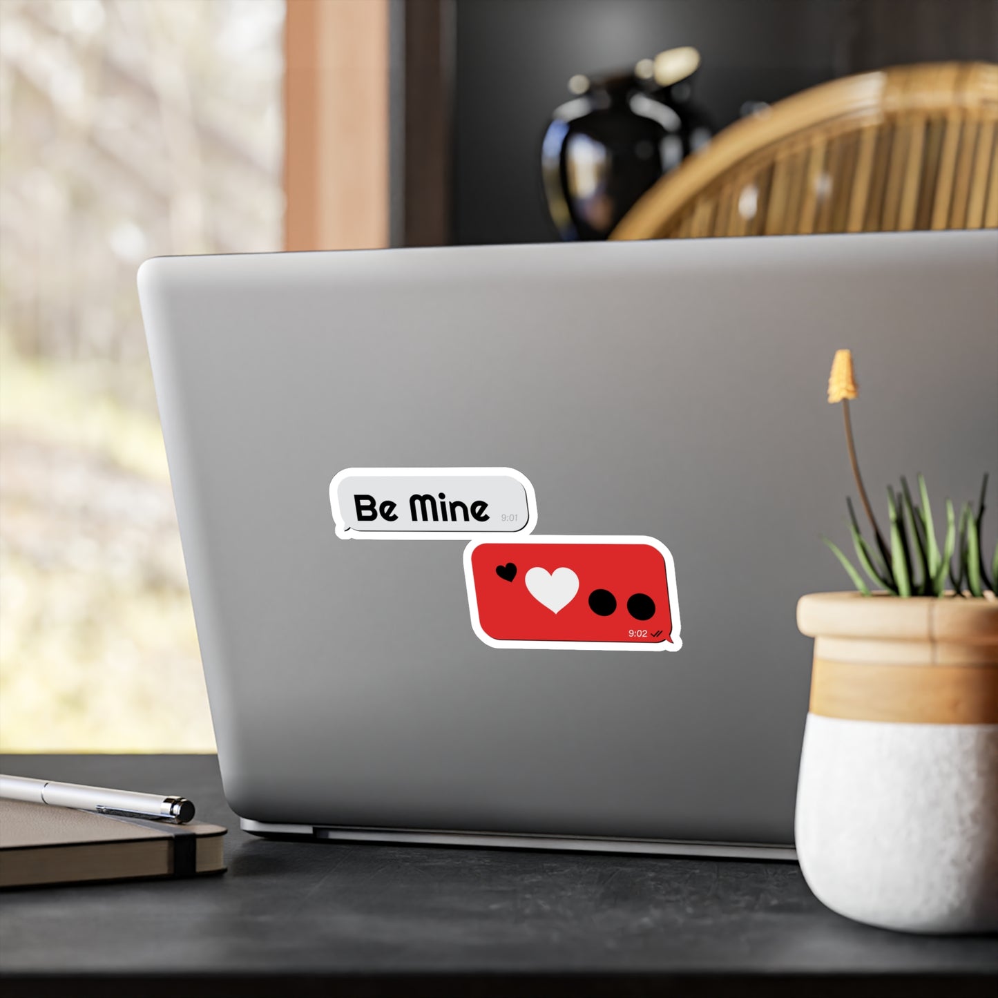 Be Mine Chat Bubble Sticker