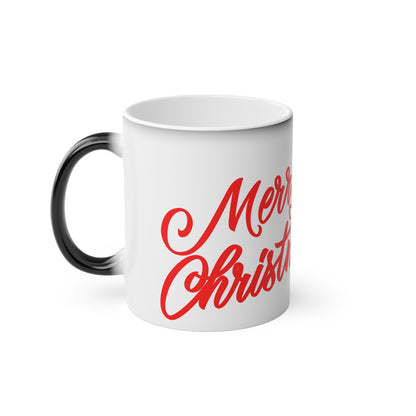 Christmas Color Changing Mug - Merry Christmas Gingerbread Man Design