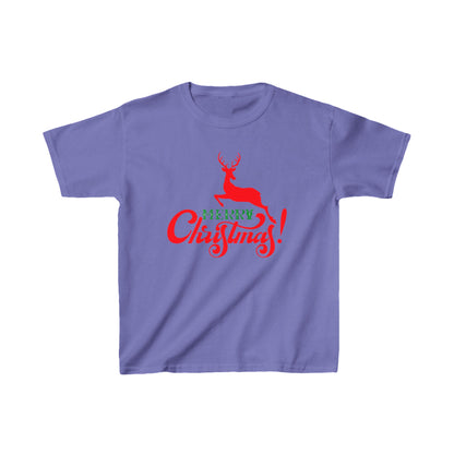 Christmas Unisex Kids T-Shirt - Merry Christmas Reindeer Design