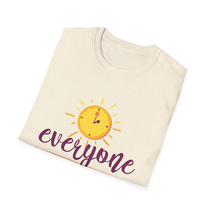 Motivational Unisex T-Shirt - Everyone Has The Same 24 Hours Design