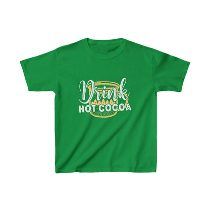 Christmas Unisex Kids T-Shirt - Drink Hot Cocoa Design