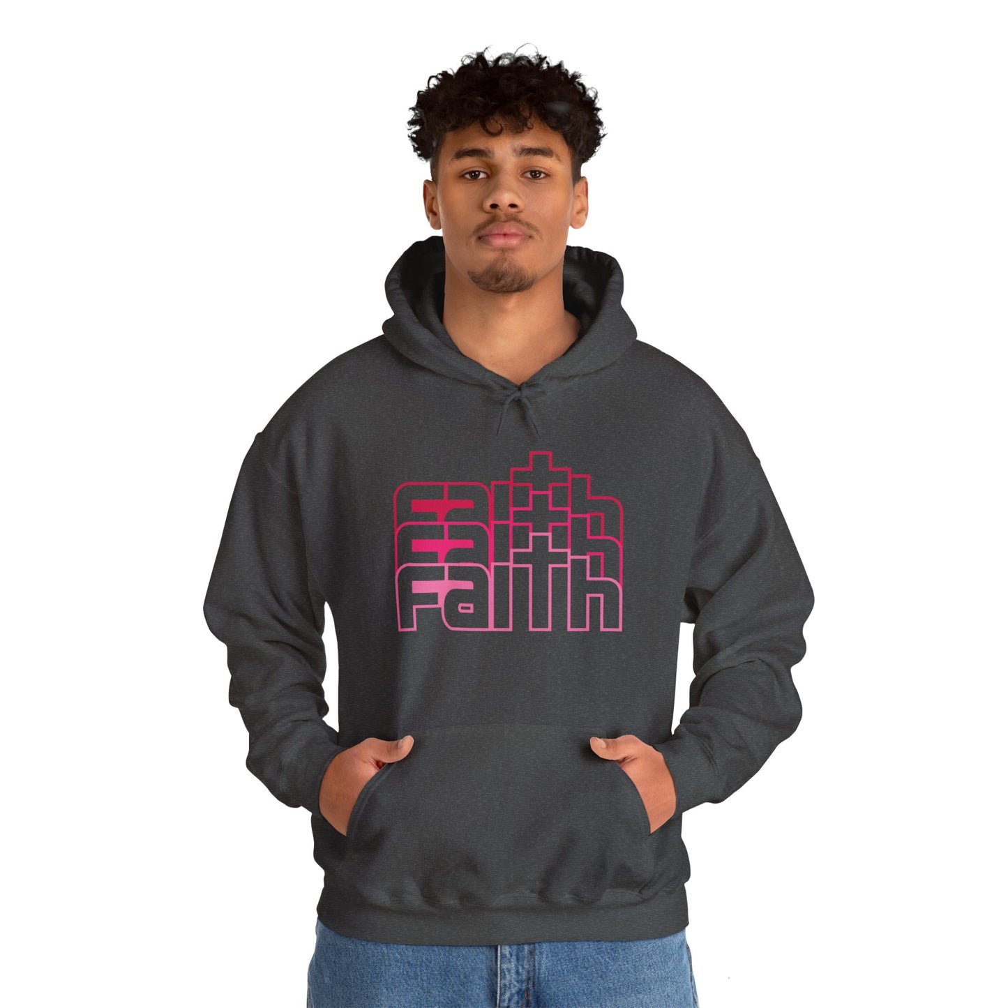 Christian Unisex Hooded Sweatshirt - Faith Echoes Design