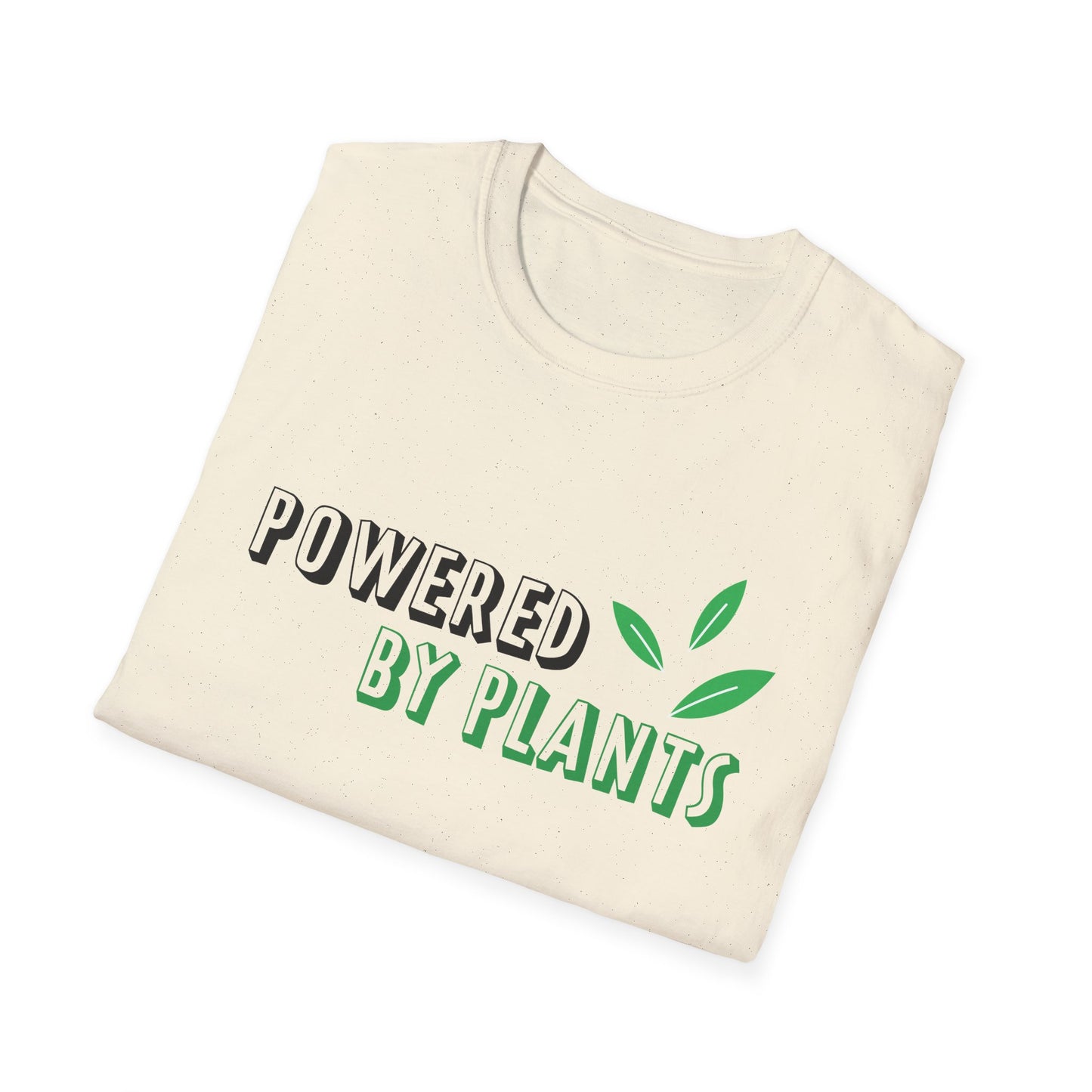 Motivational Unisex T-Shirt - Powered By Plants Design