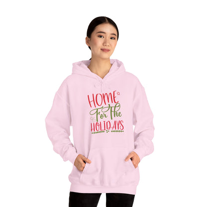 Christmas Unisex Hooded Sweatshirt - Home For The Holidays Design