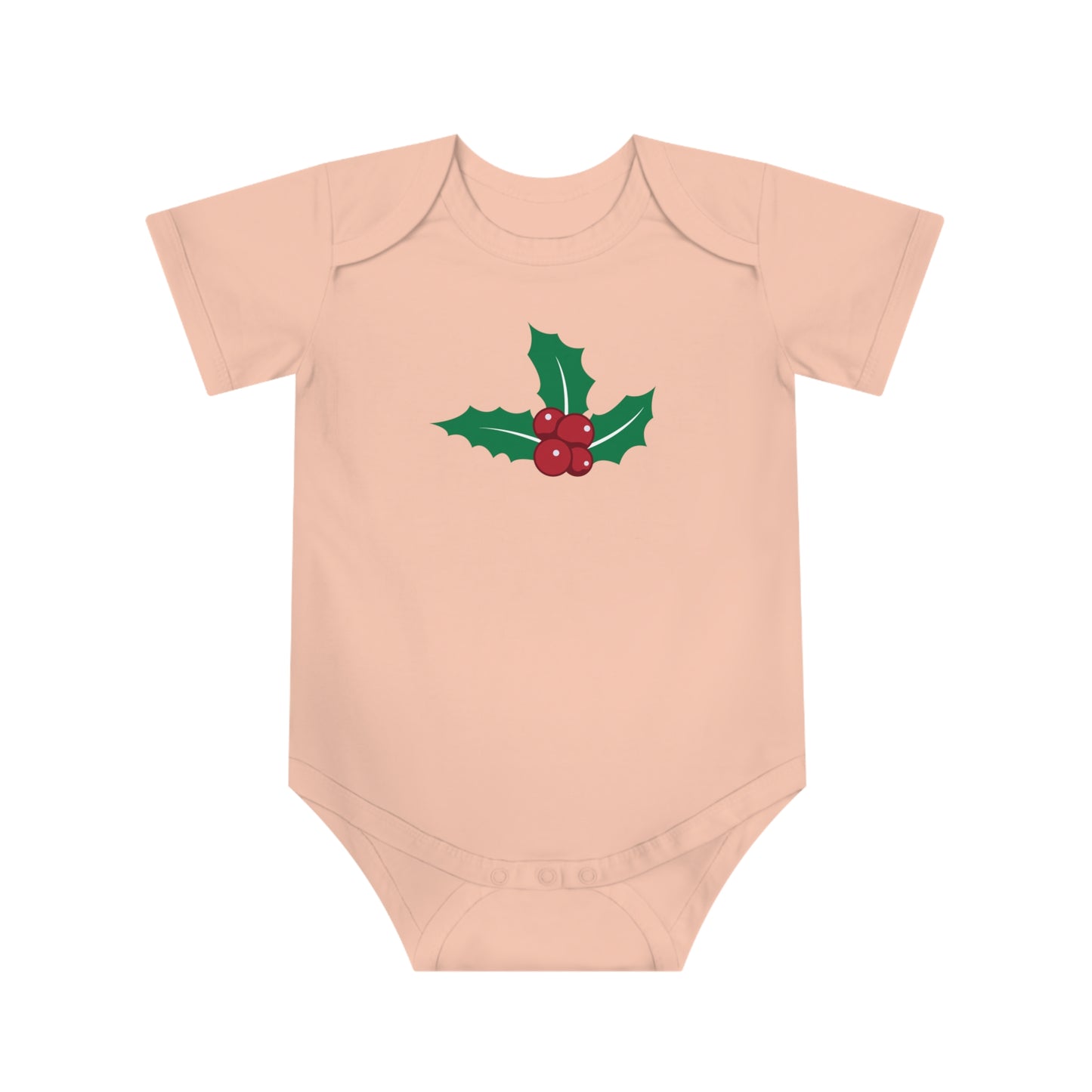 Christmas Baby Bodysuit - Mistletoe Design