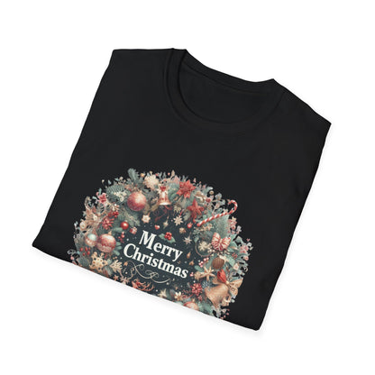 Christmas Unisex T-Shirt - Xmas Wreath Design