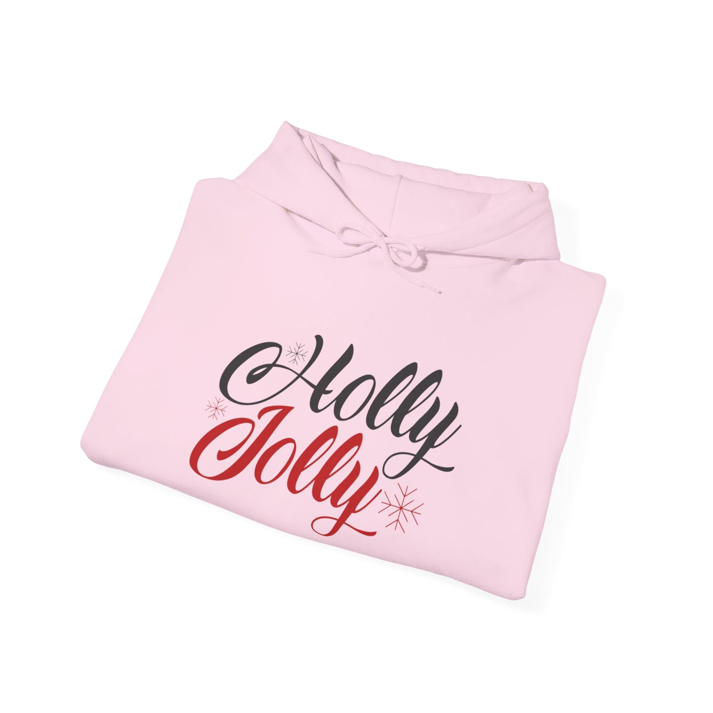 Christmas Unisex Hooded Sweatshirt - Holly Jolly Design