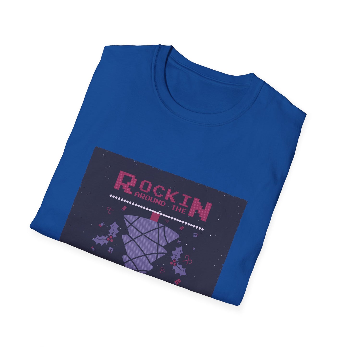 Christmas Unisex T-Shirt - Rockin Around The Upside Down Color Design