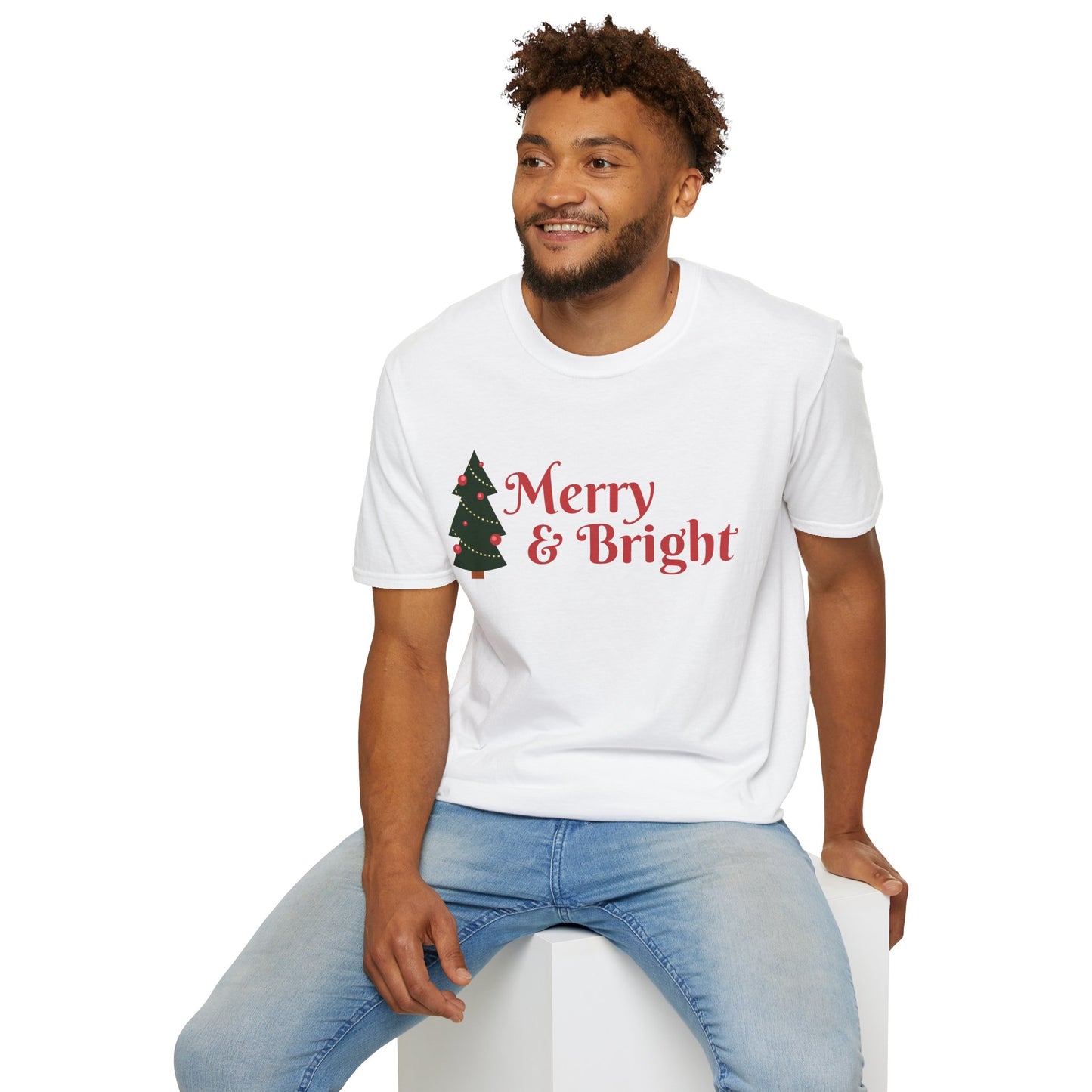 Christmas Unisex T-Shirt - Merry and Bright Design