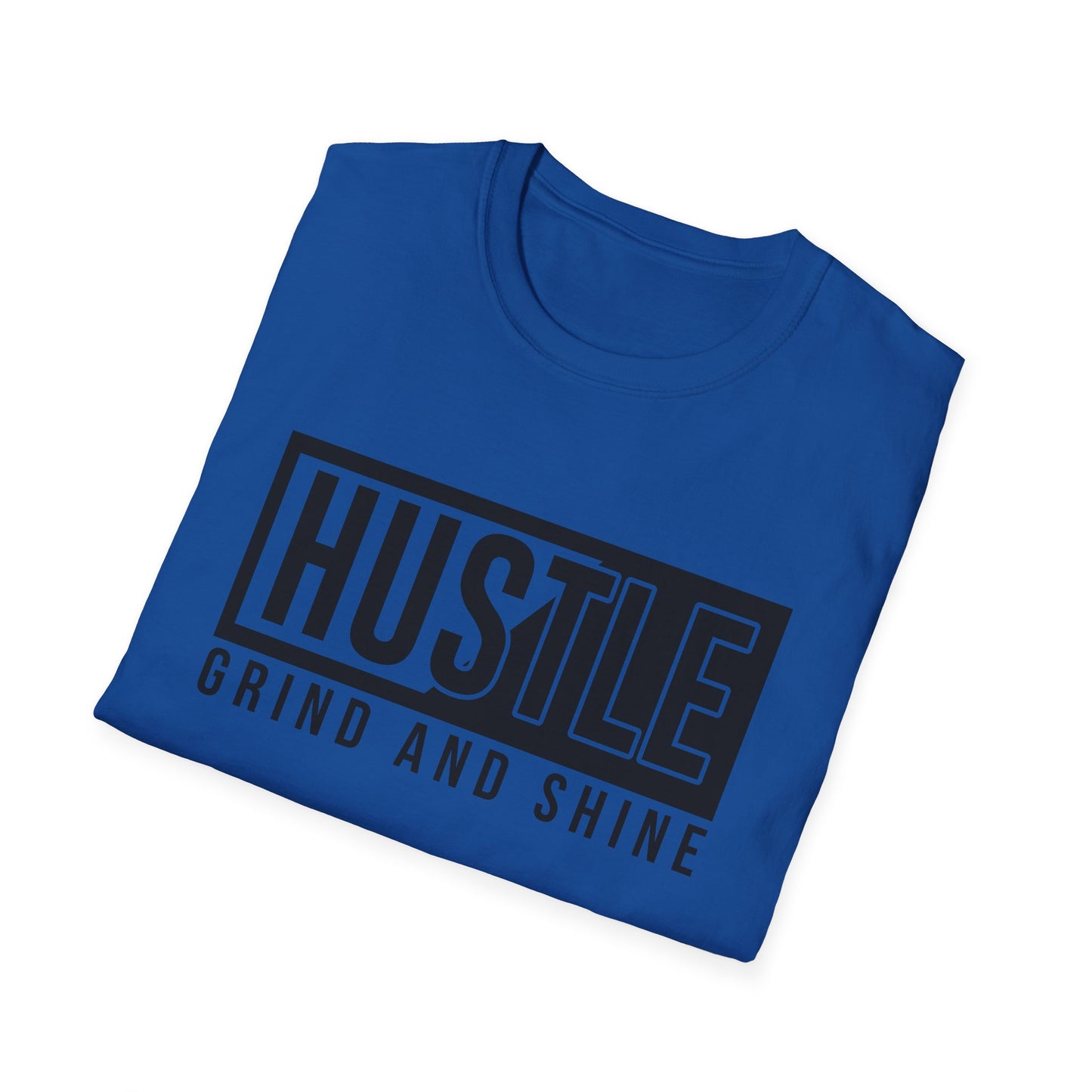 Motivational Unisex T-Shirt - Hustle Grind and Shine Design