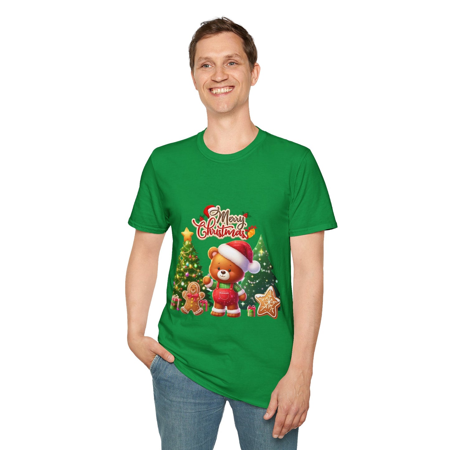 Christmas Unisex T-Shirt - Teddy Bear Design