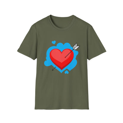 Valentine's Day Unisex T-Shirt - Simple Heart Design