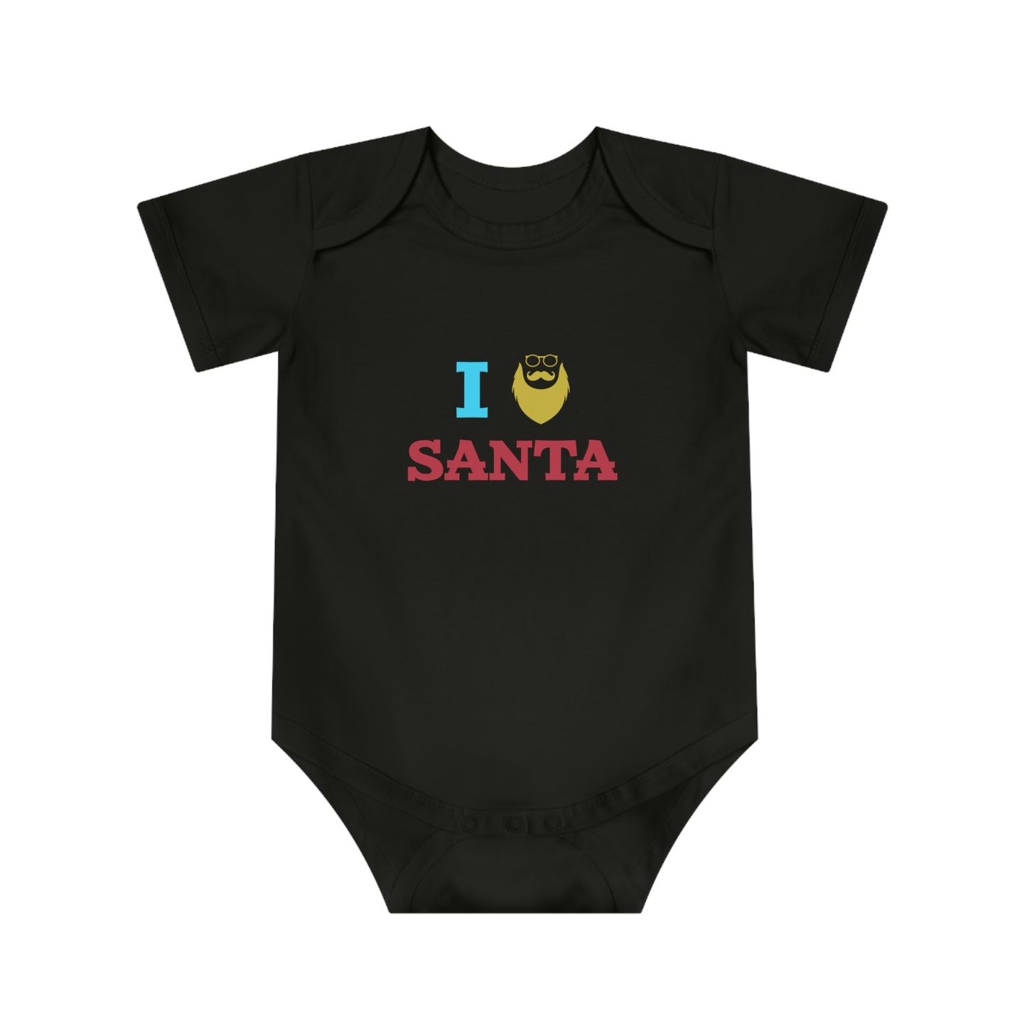 Christmas Baby Bodysuit - I Love Santa Design