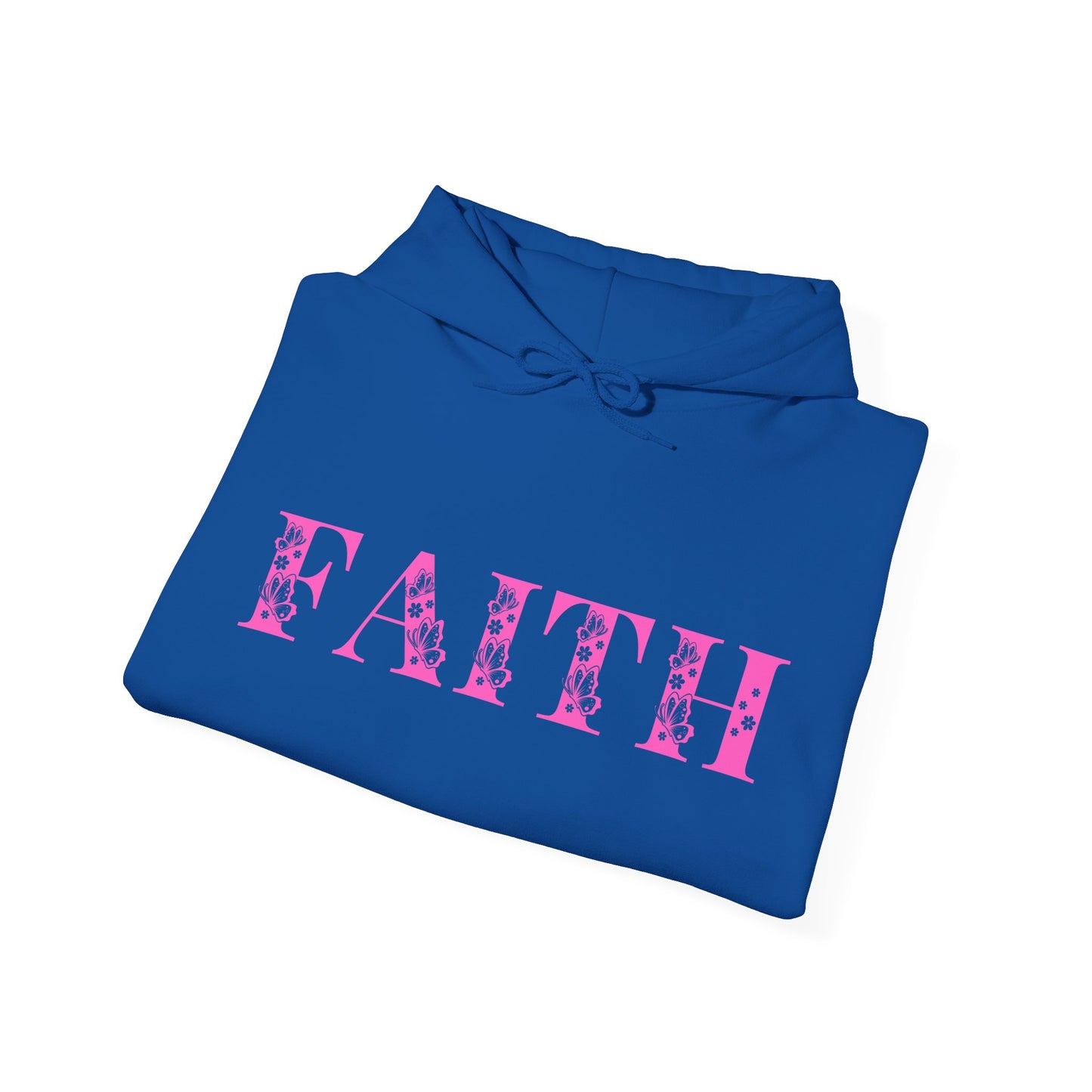 Christian Unisex Hooded Sweatshirt - Faith Pink Design