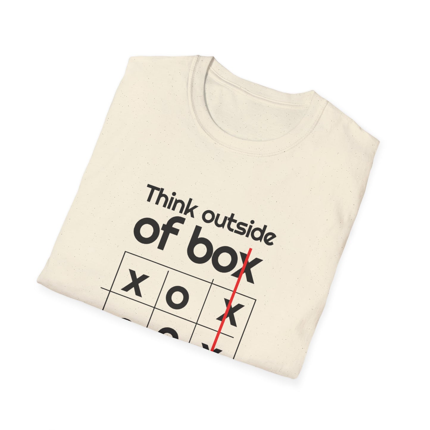 Motivational Unisex T-Shirt - Think Outside The Box Design